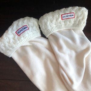 Hunter boot fleece socks